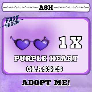 PURPLE HEART GLASSES 
