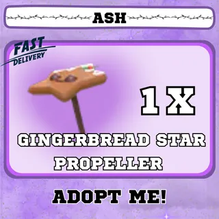 GINGERBREAD STAR PROPELLER 