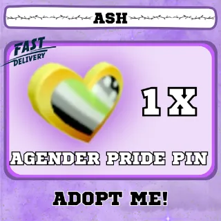 AGENDER PRIDE PIN