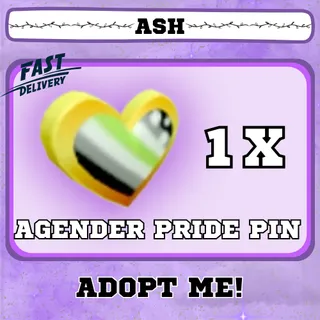 AGENDER PRIDE PIN