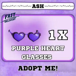 PURPLE HEART GLASSES 