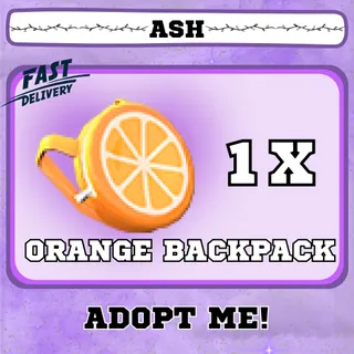 ORANGE BACKPACK 