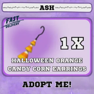 HALLOWEEN ORANGE CANDY CORN EARRINGS