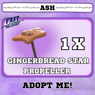 GINGERBREAD STAR PROPELLER 