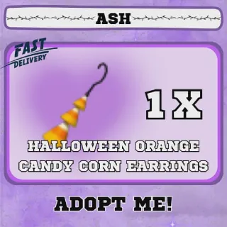 HALLOWEEN ORANGE CANDY CORN EARRINGS