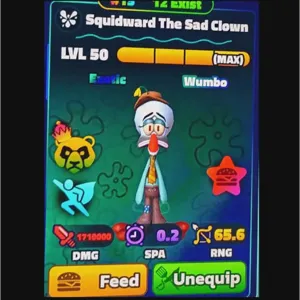 W SQUIDWARD SAD CLOWN 🌈