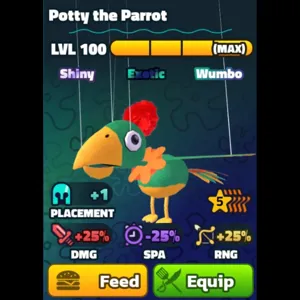 🌈 POTTY THE PARROT 5⭐️