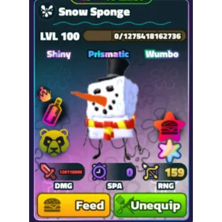 Snow Sponge superstar