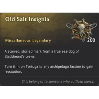 Windrose - Old Salt Insignia x 200