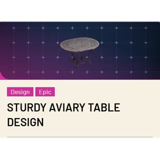 Sturdy Aviary Table Design - Arc Raiders / Fast & Secure