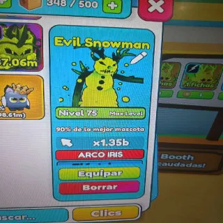 Electric Rainbow Evil Snowman MAX LEVEL