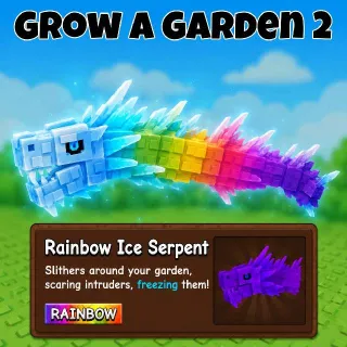 Rainbow Ice Serpent Very Exclusive Grow A Garden 2