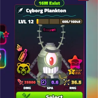 Cyborg Plankton 5s NC PP