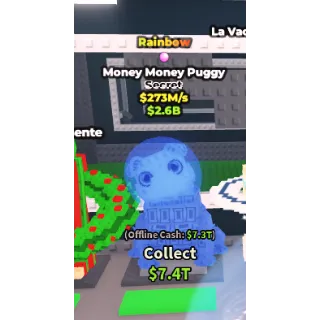 Rainbow money money puggy