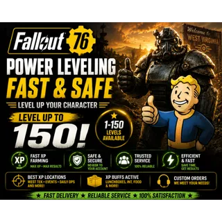 Fallout 76 Fast XP Farm 1-150 (PC)