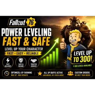 Fallout 76 Fast XP Farm 1-300 (PC)