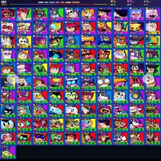 Brawl Stars 48k Trophies 101 Brawlers 276 Skins ( -4000 Gems)