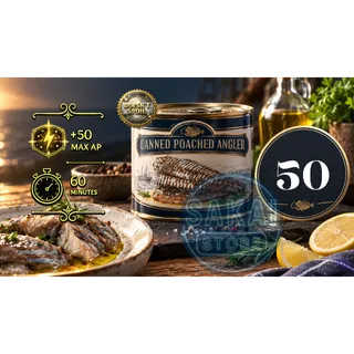 50 CANNED POACHED ANGLER
