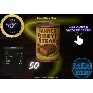 50 CANNED RIBEYE STEAK