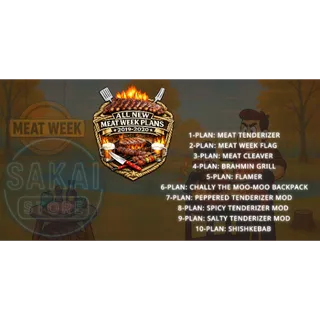 ALL NEW MEAT WEEK PLANS BUNDLE (2019/2020)