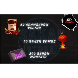 CRANBERRY RELISH + BRAIN BOMBS + BERRY MENTATS