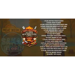 ALL NEW MEAT WEEK PLANS BUNDLE (2024)