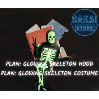PLAN | GLOWING SKELETON COSTUME SET
