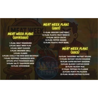 ALL NEW MEAT WEEK PLANS BUNDLE (2019/2020/2021/2023)