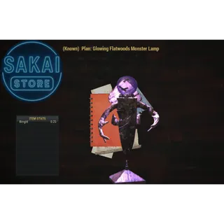 PLAN | GLOWING FLATWOODS MONSTER LAMP