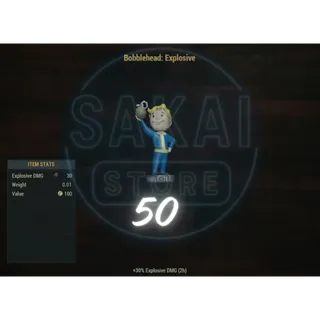 50 BOBBLEHEAD EXPLOSIVE