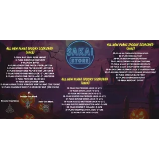 ALL NEW PLANS SPOOKY SCORCHED (2023/2024/2025)