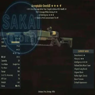 ACCEPTABLE OVERKILL