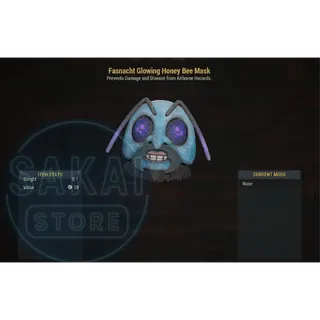 FASNACHT GLOWING HONEY BEE MASK