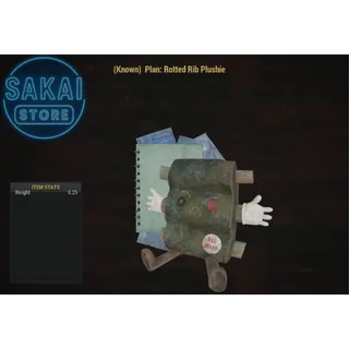 PLAN | ROTTED RIB PLUSHIE