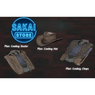 PLAN | DUSTER, CHAPS & HAT COWBOY