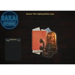 PLAN | LIGHTNING BATTERY LAMP