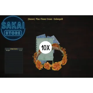 10 PLAN | FLOWER CROWN - EMBERGOLD