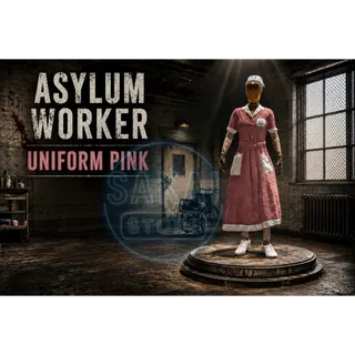 ASYLUM WORKER UNIFORM PINK + HAT