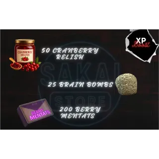 CRANBERRY RELISH + BRAIN BOMBS + BERRY MENTATS