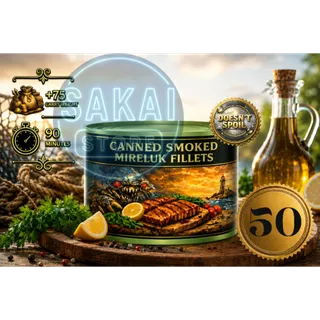 50 CANNED SMOKED MIRELUK FILLETS