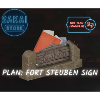 PLAN | FORT STEUBEN SIGN