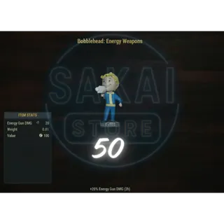 50 BOBBLEHEAD ENERGY WEAPONS