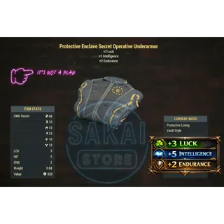 PROTECTIVE  ENCLAVE SECRET OPERATIVE UNDERARMOR