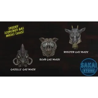 SPOOKY SCORCHED GAS MASKS