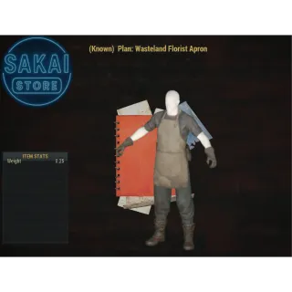 PLAN | WASTELAND FLORIST APRON