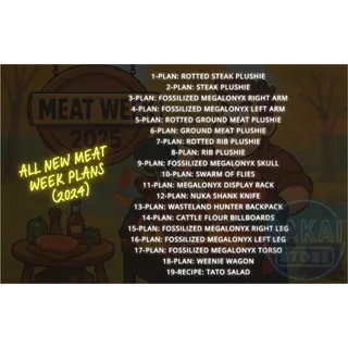 ALL NEW MEAT WEEK PLANS BUNDLE (2024)