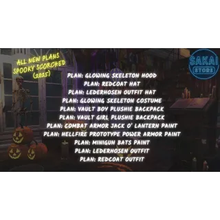 ALL 11 NEW PLANS SPOOKY SCORCHED  (2025)