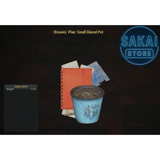 PLAN | SMALL GLAZED POT