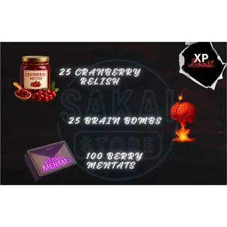 CRANBERRY RELISH + BRAIN BOMBS + BERRY MENTATS