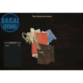 PLAN | BONEY ARM SCONCE